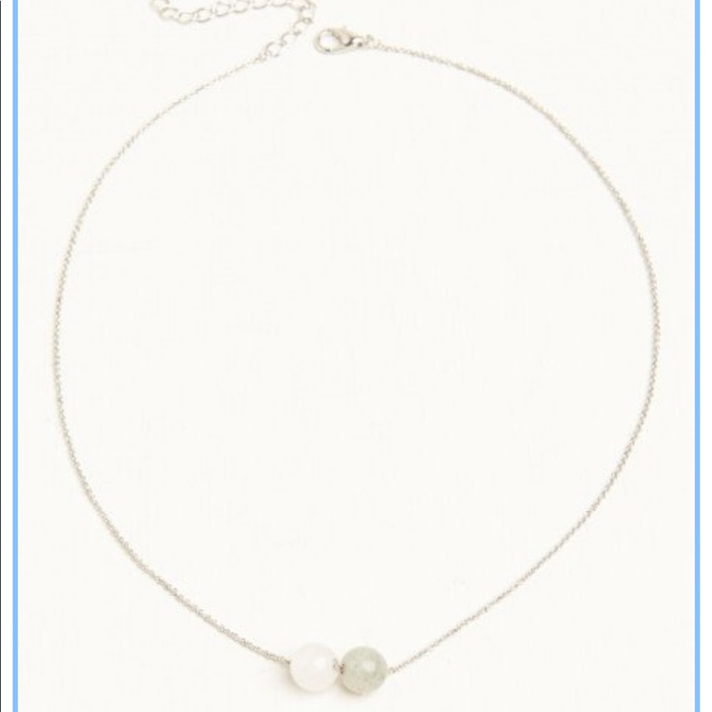 Rose Quartz and Labradorite Necklace